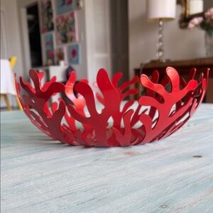 Alessi Red Coral-Inspired Decorative Bowl